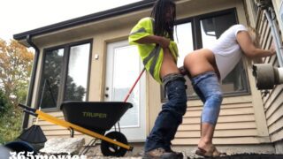 Construction Worker Fucks Cheating Wife With His Big Black Cock