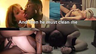 Submissive Husband’s Erotic Facesitting & Creampie Bondage Fantasy